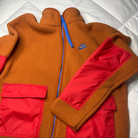 New Nike SW Sport Essentials+
Men's Fleece Full-Zip Jacket
Orange/Blue/ Red
M - Picture 7 of 13